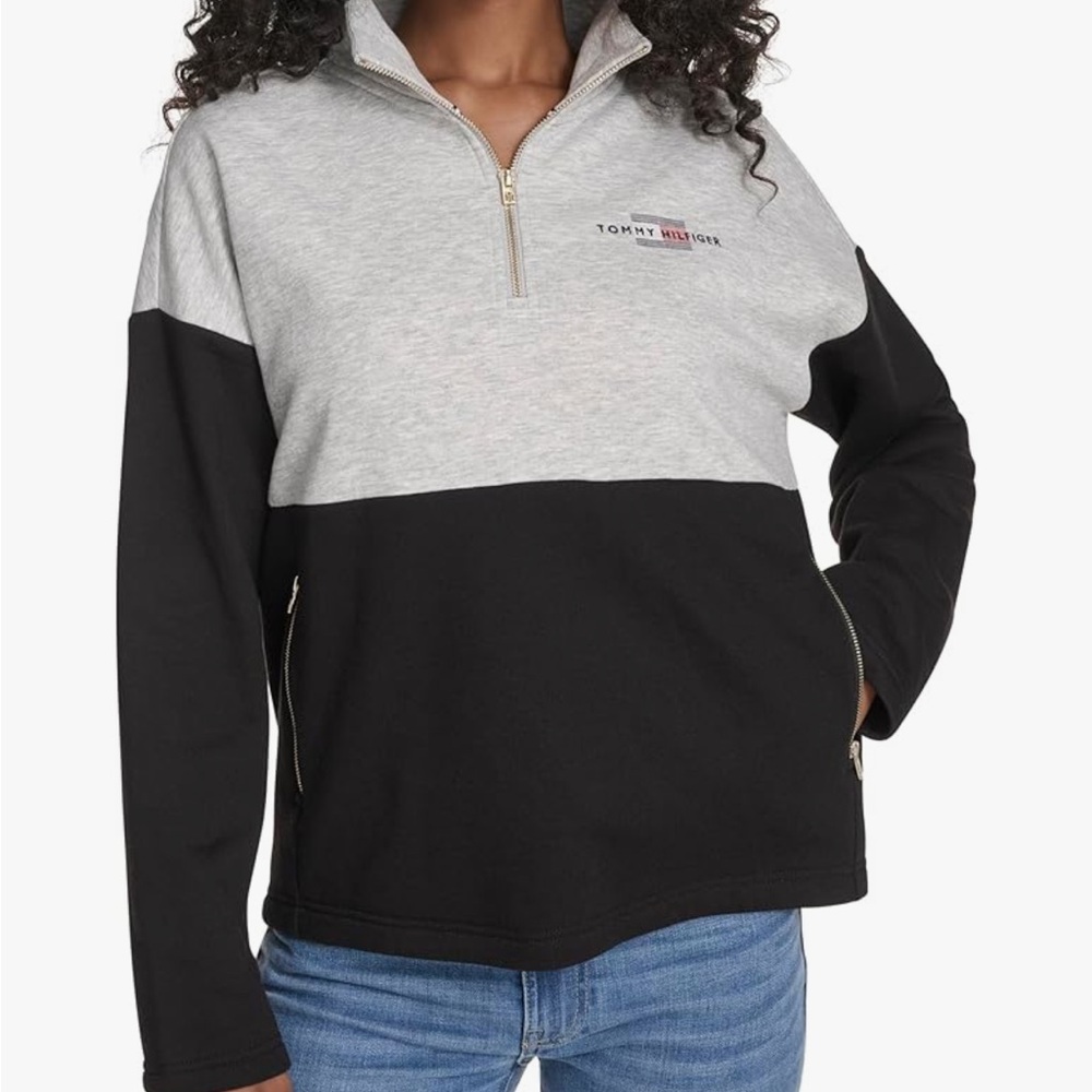 Brand New Tommy Hilfiger Half-Zip Sweatshirt